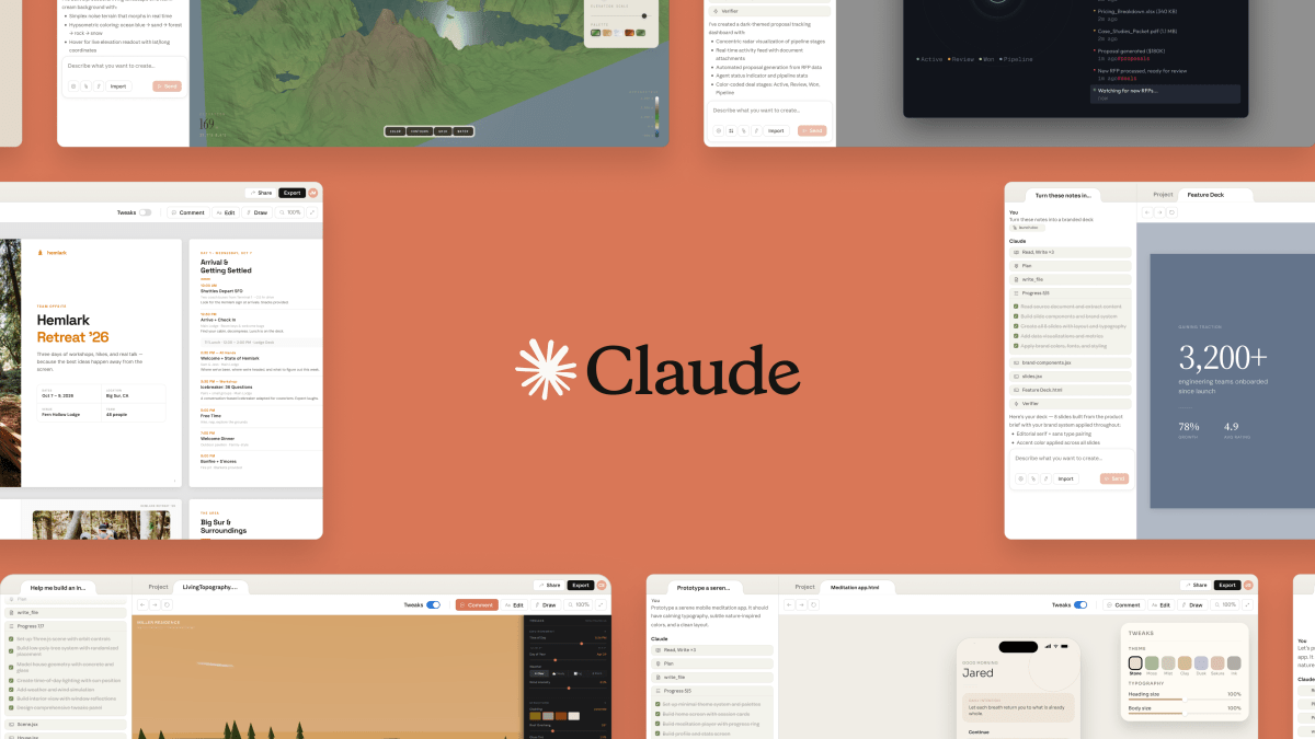 Anthropic Apresenta Claude Design Para Criação Rápida de Visuais